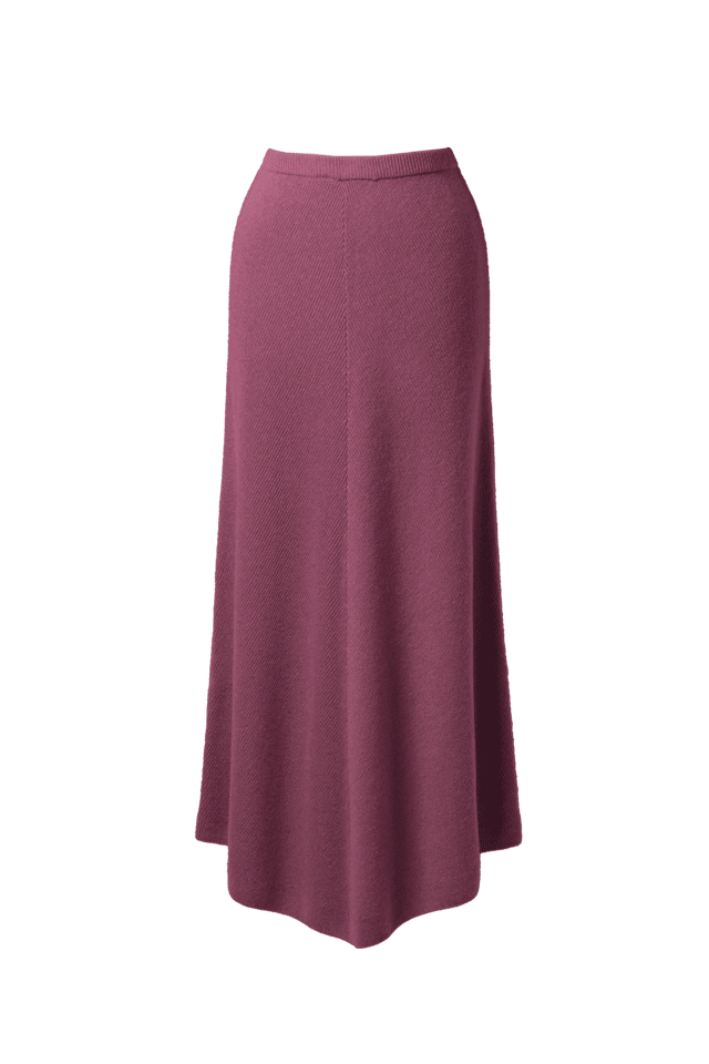 Rib Knit Skirt | Terracotta
