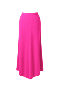 Rib Knit Skirt | Hot Pink