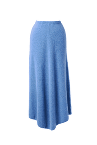 Rib Knit Skirt | Sea Blue