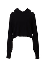 Load image into Gallery viewer, Cashmere Knit Short Hoodie | Stone
