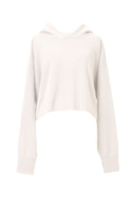 Load image into Gallery viewer, Cashmere Knit Short Hoodie | Shell White
