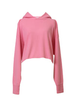 Load image into Gallery viewer, Cashmere Knit Short Hoodie | Cherryblossom
