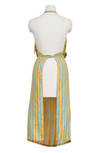 Load image into Gallery viewer, Stripe Linen Apron | Turquoise Purple
