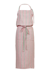 Stripe Linen Apron | Pink