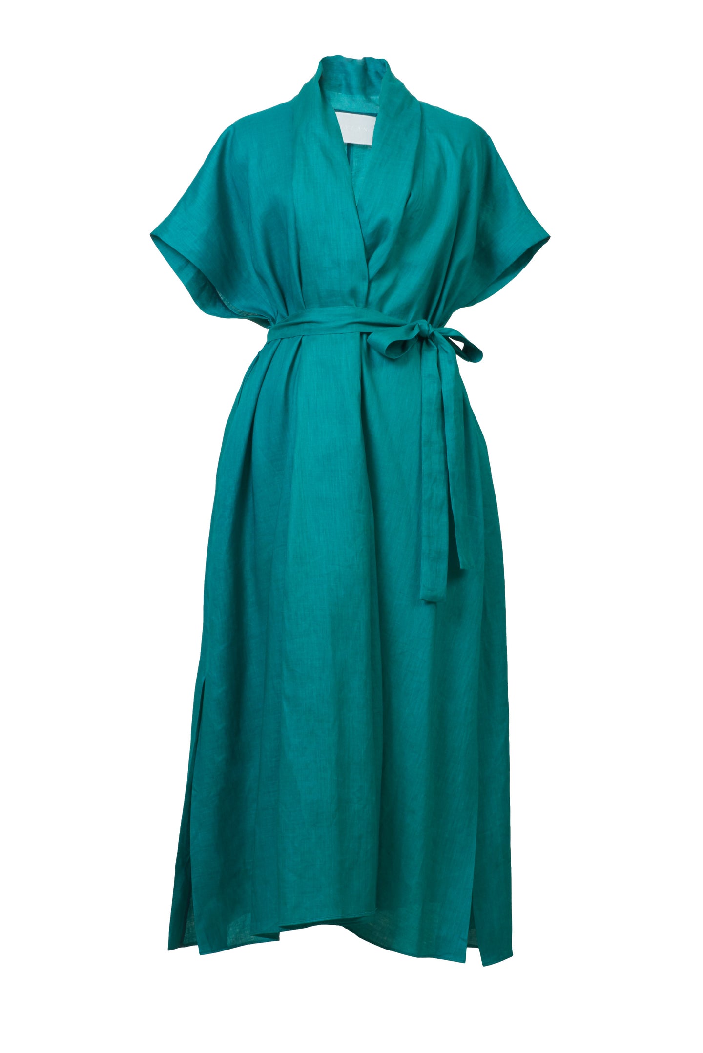 Botanical Dye Gown Dress | Peony Malachite