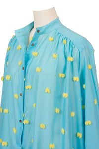 Dot Fringe Shirt Dress | Dot Fringe Sax