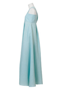 Shine Linen One Shoulder Dress | Stone