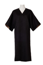Load image into Gallery viewer, Cashmere Belted Gown Coat | Noir/Sahara
