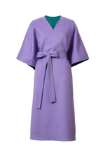 Load image into Gallery viewer, Cashmere Belted Gown Coat | Lilac/Peacock
