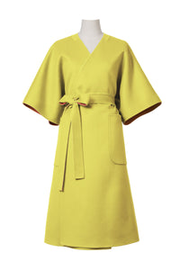 Cashmere Belted Gown Coat | Mandarin/Citrine