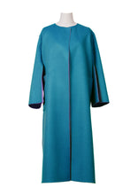 Load image into Gallery viewer, Cashmere Slit Sleeve Coat | Lilac/Peacock
