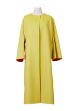 Load image into Gallery viewer, Cashmere Slit Sleeve Coat | Mandarin/Citrine
