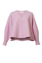 Load image into Gallery viewer, Cashmere V Neck Knit Top | Rose
