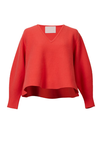 Cashmere V Neck Knit Top | Pearl – MYLAN ONLINE SHOP