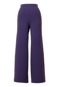 Cashmere Flare Knit Pants | Orchid