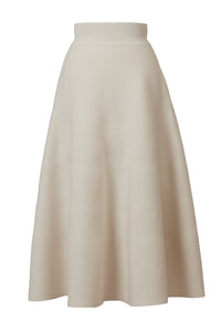 Cashmere Flare Knit Skirt | Pearl