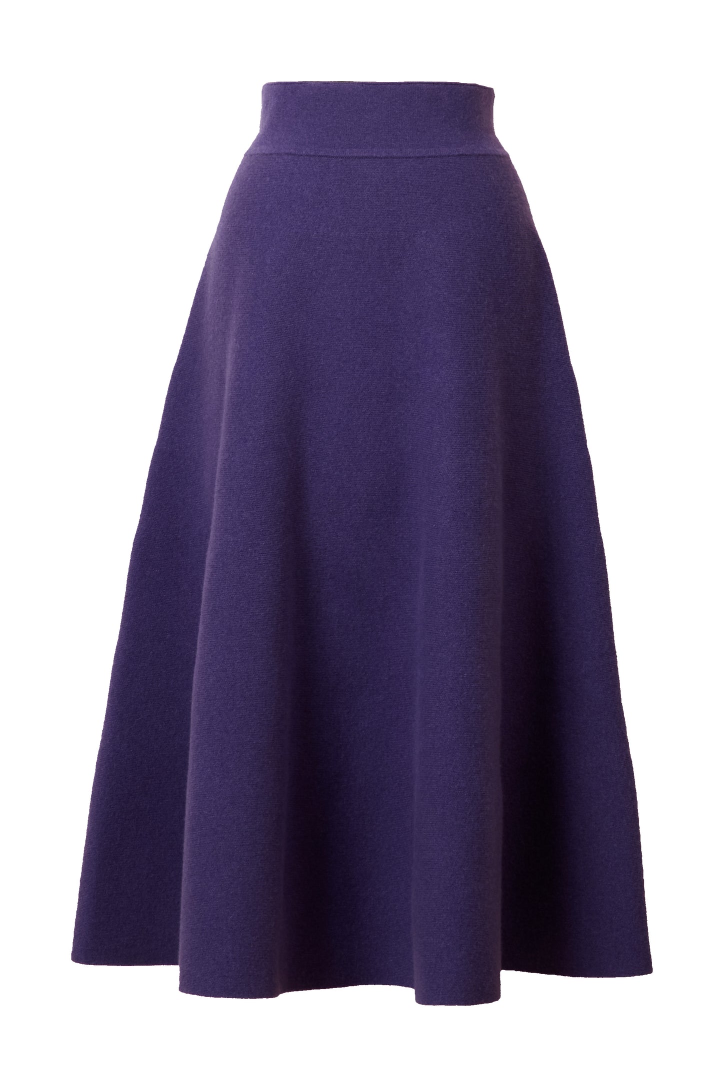 Cashmere Flare Knit Skirt | Orchid