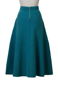 Cashmere Flare Knit Skirt | Stone