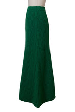Load image into Gallery viewer, Cashmere Cable Knit Skirt | Sahara
