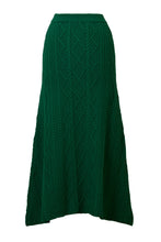 Load image into Gallery viewer, Cashmere Cable Knit Skirt | Citrine
