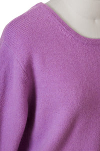Eco Cashmere Back Open knit Top | Stone