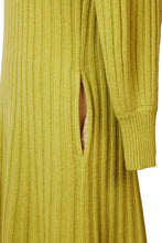 画像をギャラリービューアに読み込む, Eco Cashmere Long Rib Knit Dress | Citrine

