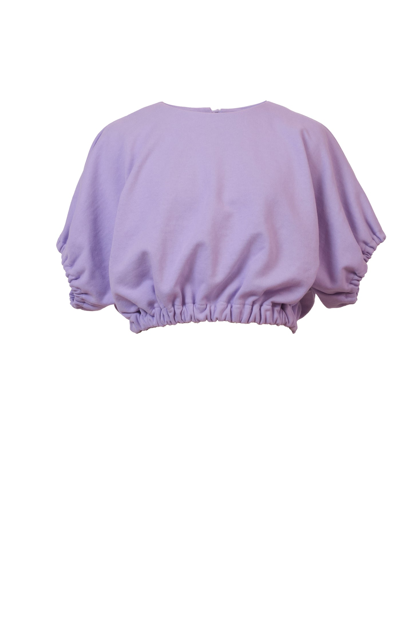 Organic Cotton Cropped Top | Lilac