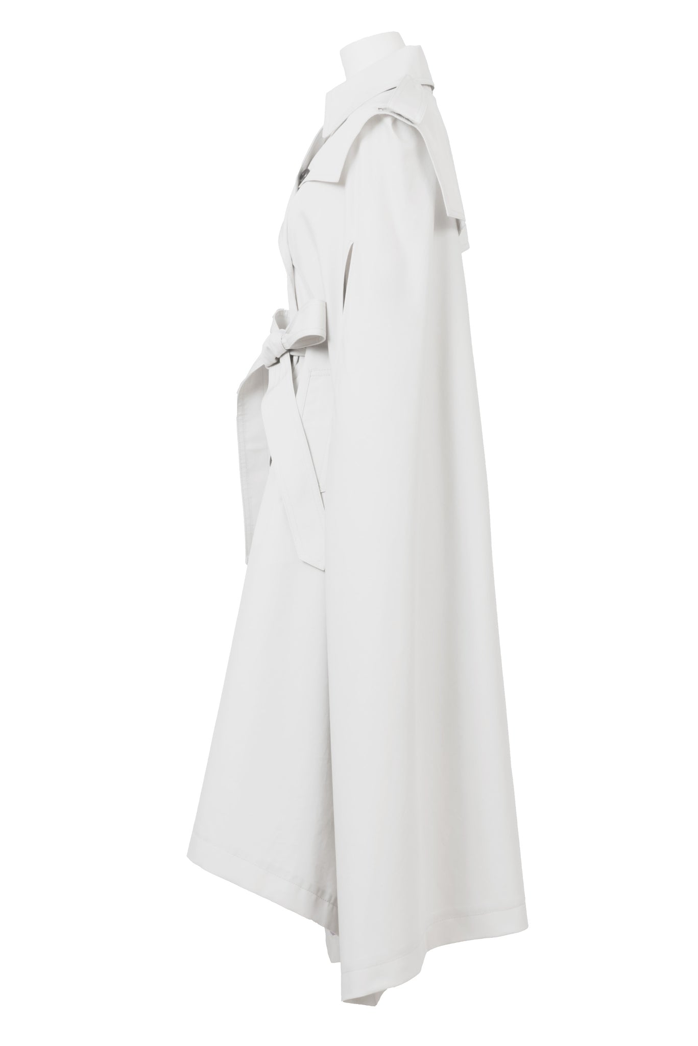 Mantle Trench Coat | Pearl White