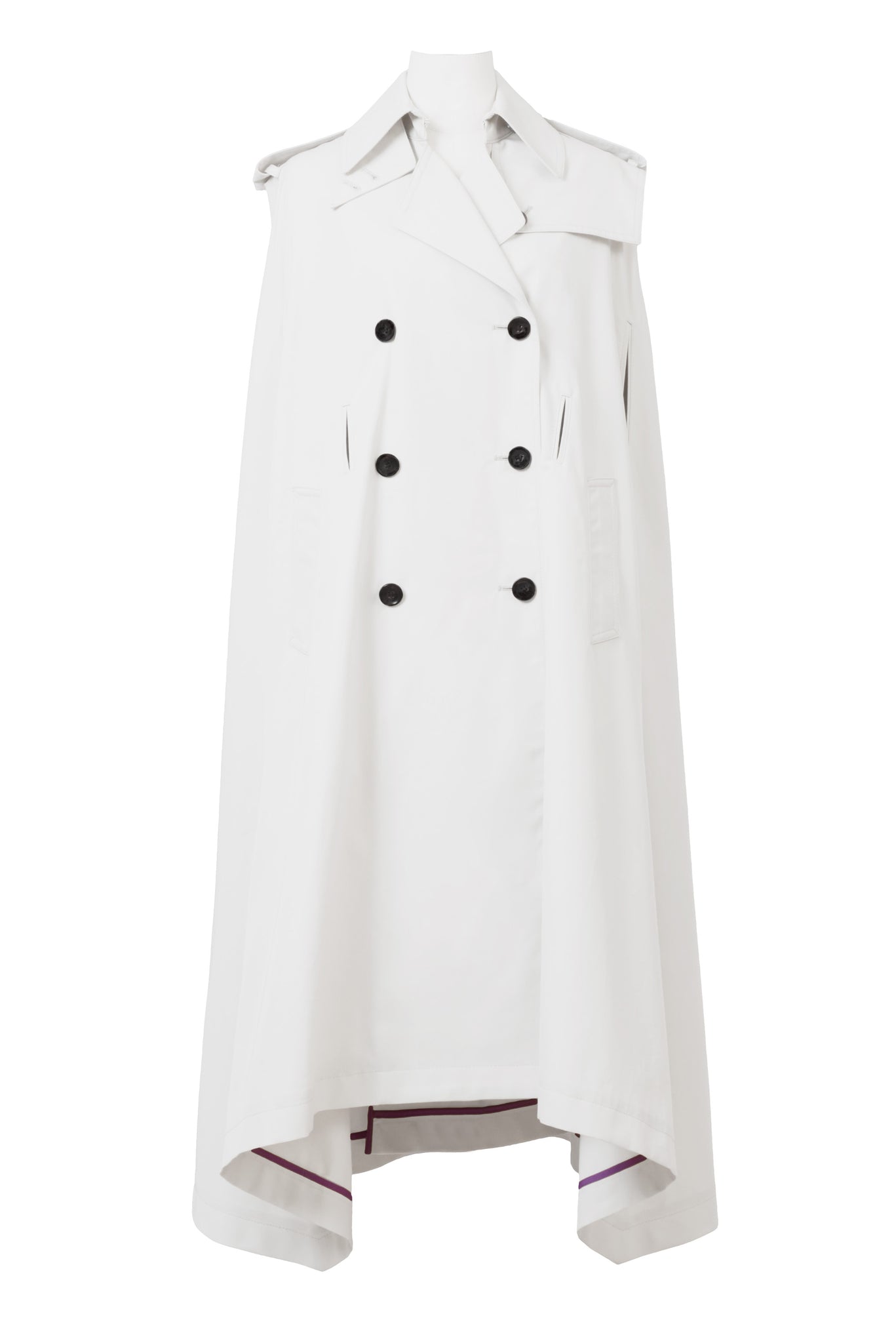 Mantle Trench Coat | Pearl White