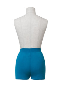 Silk Short Pants | Turquoise Blue