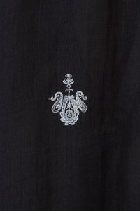 Embroidery Neck Gathered Dress | Stone