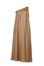Load image into Gallery viewer, One Shoulder Ribbon Dress | Sand
