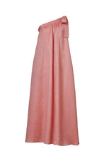 Load image into Gallery viewer, One Shoulder Ribbon Dress | Coral
