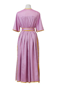 Side Button Robe Dress | Lilac