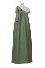 Load image into Gallery viewer, One Shoulder Ribbon Dress | Olive

