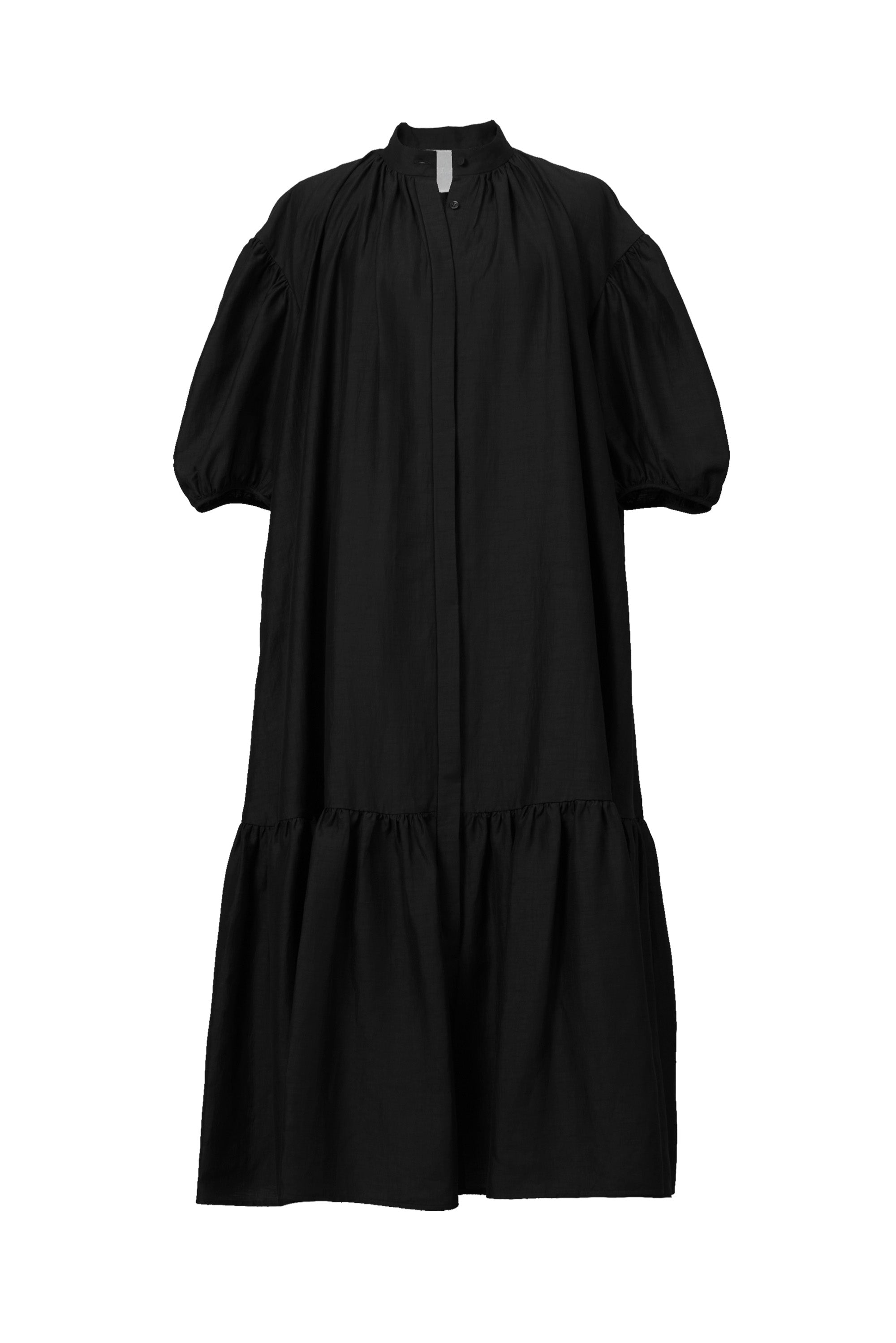 Volume Sleeve Shirt Dress | Black – MYLAN ONLINE SHOP 