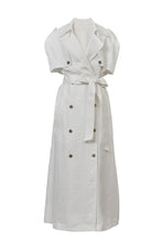 画像をギャラリービューアに読み込む, Trench Coat Dress | Shell White
