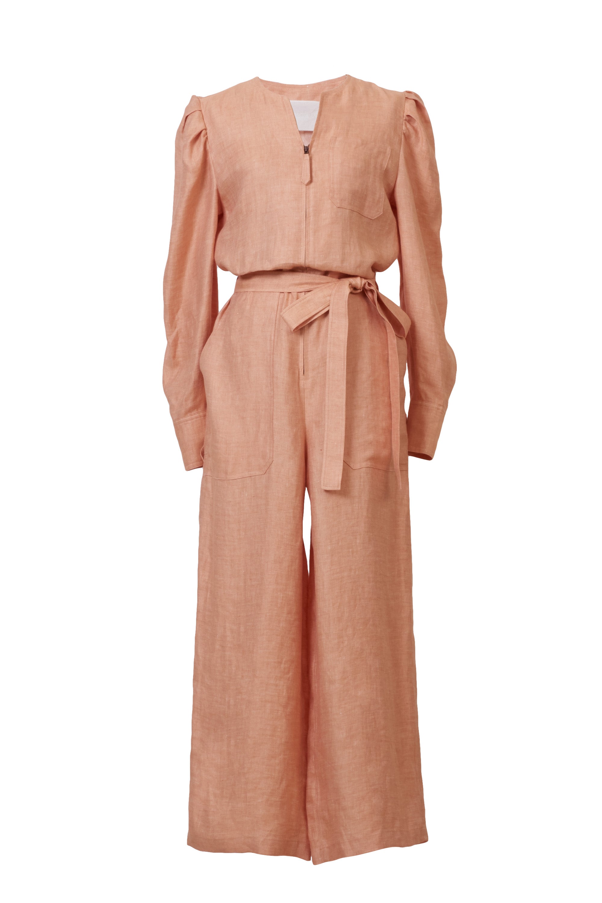 Zipped Long Sleeve Jumpsuit | Terracota – MYLAN ONLINE SHOP