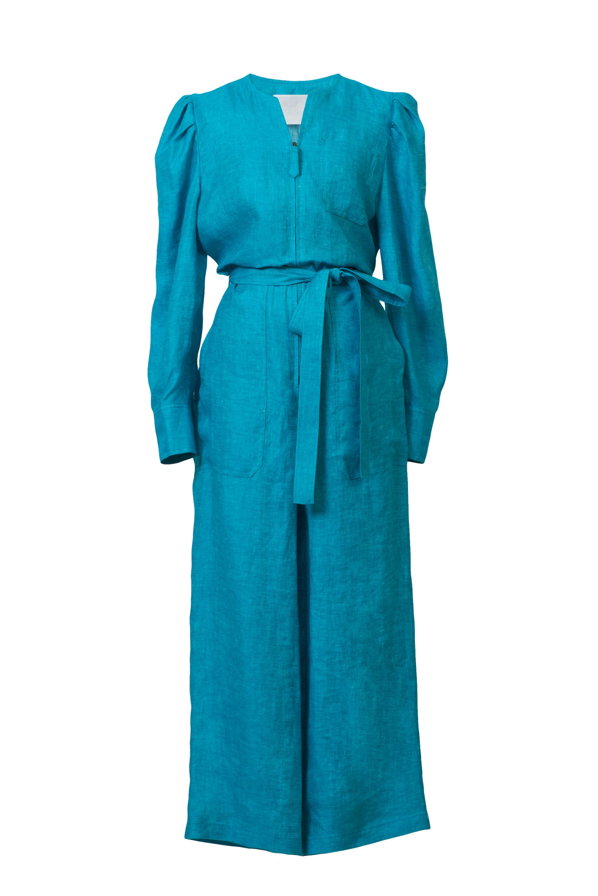 Zipped Long Sleeve Jumpsuit Peacock Green – MYLAN ONLINE SHOP