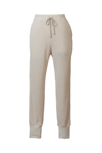 Organic Cotton Thermal Jogger Pants | Shell White