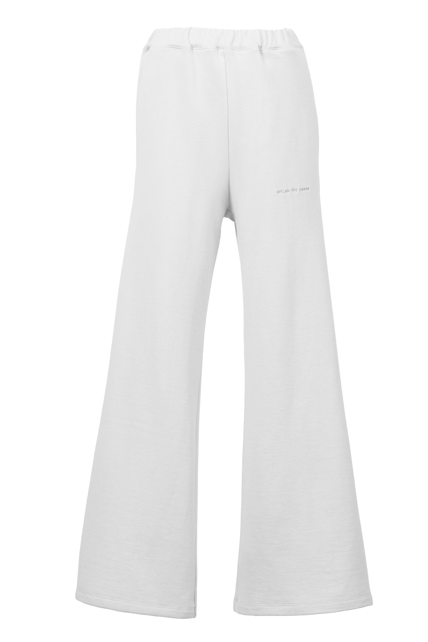 Organic Cotton Flared Pants | Shell White