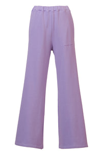 Organic Cotton Flared Pants | Lilac