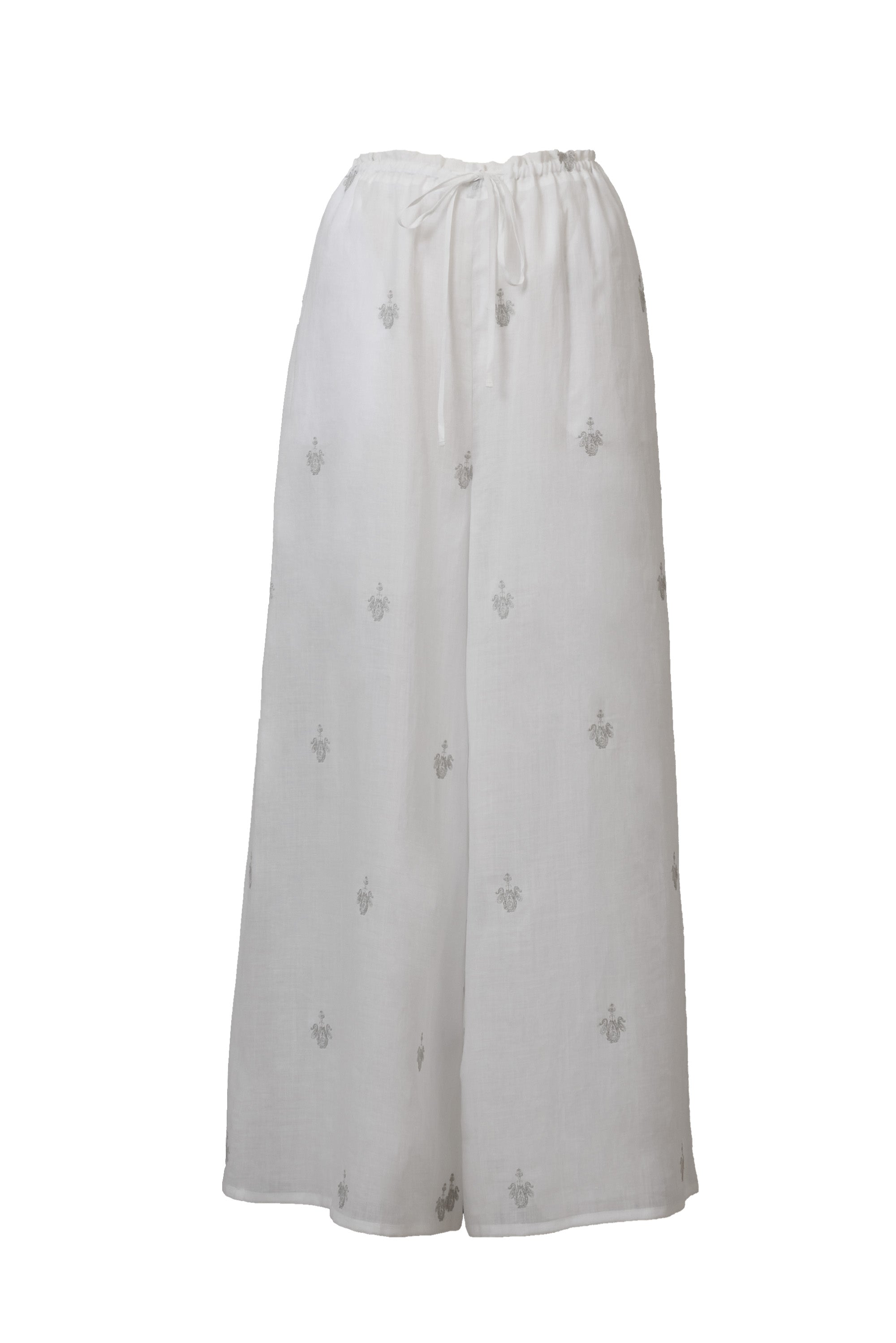 Embroidery Pants | Shell White – MYLAN ONLINE SHOP