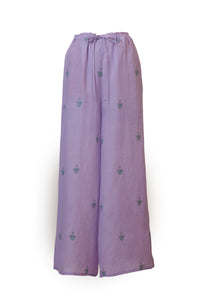 Embroidery Pants | Lilac