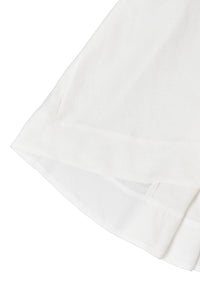 Hi Waist Flare Maxi Skirt | Shell White