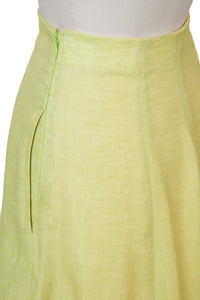 Hi Waist Flare Maxi Skirt | Peacock Green