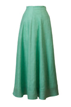 Load image into Gallery viewer, Hi Waist Flare Maxi Skirt | Mint

