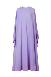 Cashmere Knit A Line Dress | Lilac