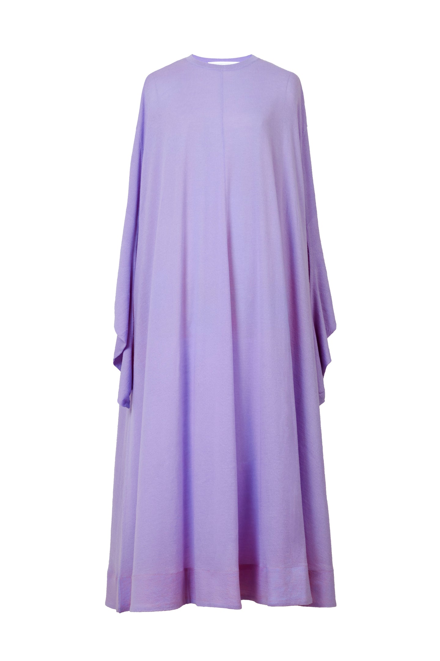 Cashmere Knit A Line Dress | Lilac