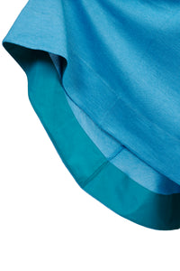 Cashmere Knit A Line Dress | Sea Blue